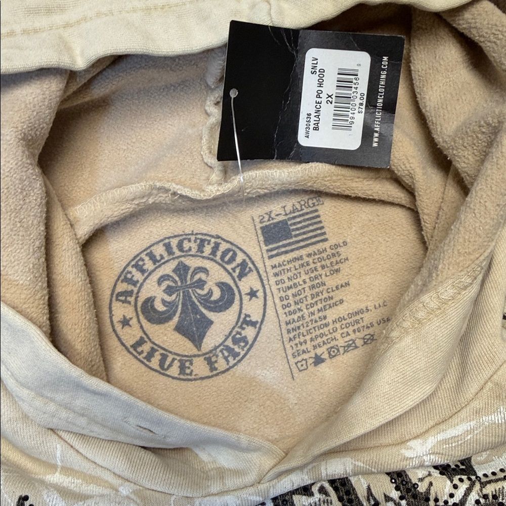 AFFLICTION - Balance Hooded Sweatshirt - Picture 6 of 7